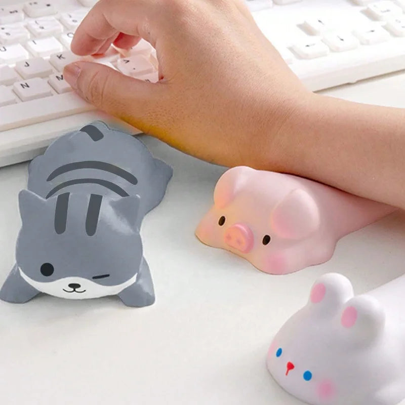 1pc Cute Wrist Rest, Support for Mouse Keyboard Computer Elbow Pad Arm Rest, for Desk, Kawaii, Office SuppliesPU Mouse Pad