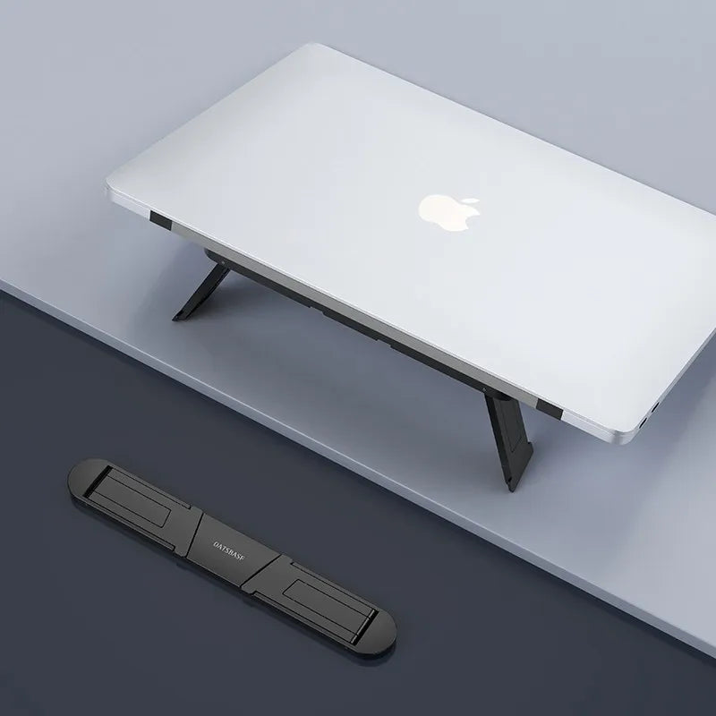 Oatsbasf Portable Laptop Stand for MacBook Air Pro iPad Matebook Adjustable Laptop Riser Invisible Foldable Notebook Bracket