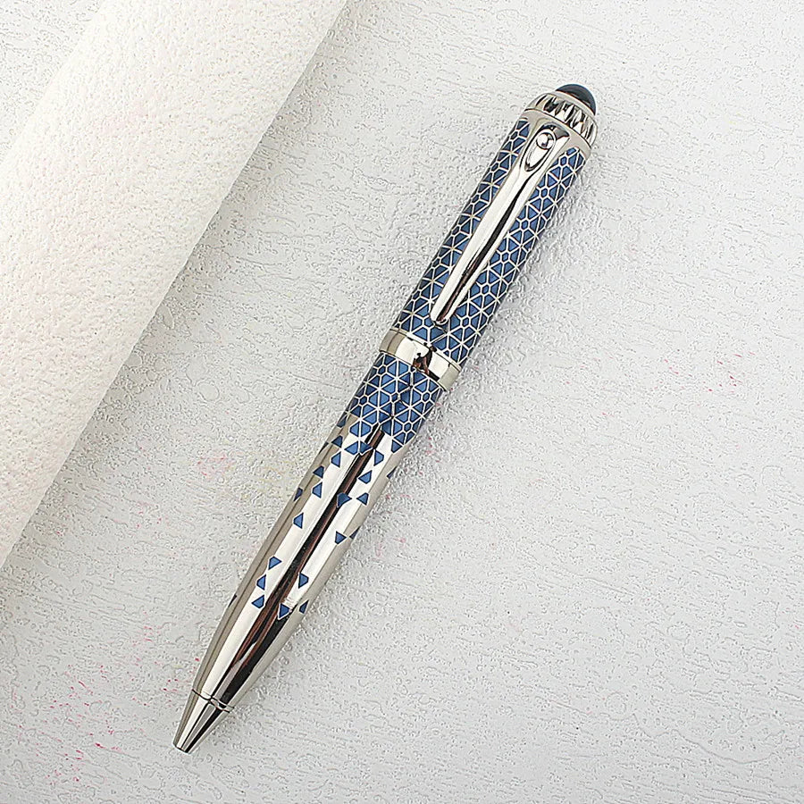 1 PC Luxury Metal Ballpoint/Rollerball Pen,Writes Smoothly with Blue Ink,Metal Body, and Business Style