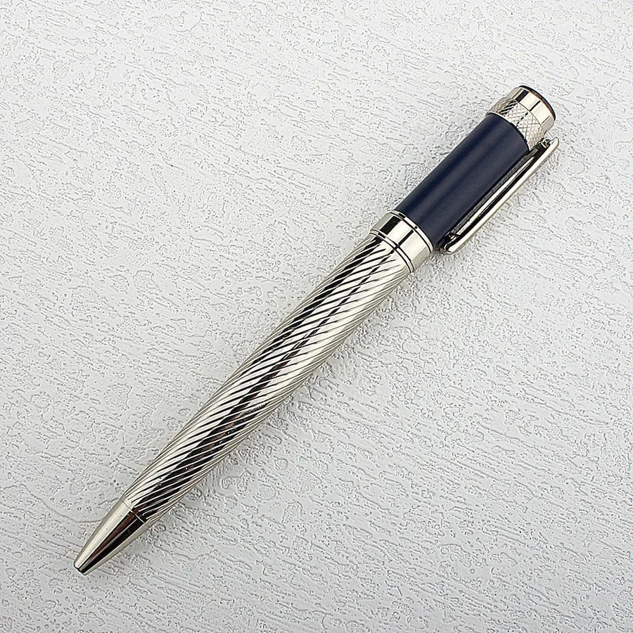 1 PC Luxury Metal Ballpoint/Rollerball Pen,Writes Smoothly with Blue Ink,Metal Body, and Business Style