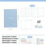 Soft Leather Planner Agenda A7 A6 Notebook Schedules Yearly Monthly Daily Plan To Do List Notepad Self Disciplined Punch Book