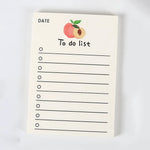 50 Sheets To Do List Memo Pad Cute School Stationery Notes ins Portable Notepad Office Supply Fruit Notebook Message Note Book