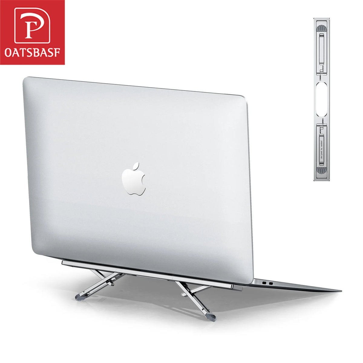 Oatsbasf Portable Laptop Stand for MacBook Air Pro iPad Matebook Adjustable Laptop Riser Invisible Foldable Notebook Bracket