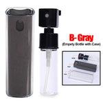 2in1 Microfiber Screen Cleaner Spray Bottle Set Mobile Phone Ipad Computer Microfiber Cloth Wipe Iphone Cleaning Glasses Wipes
