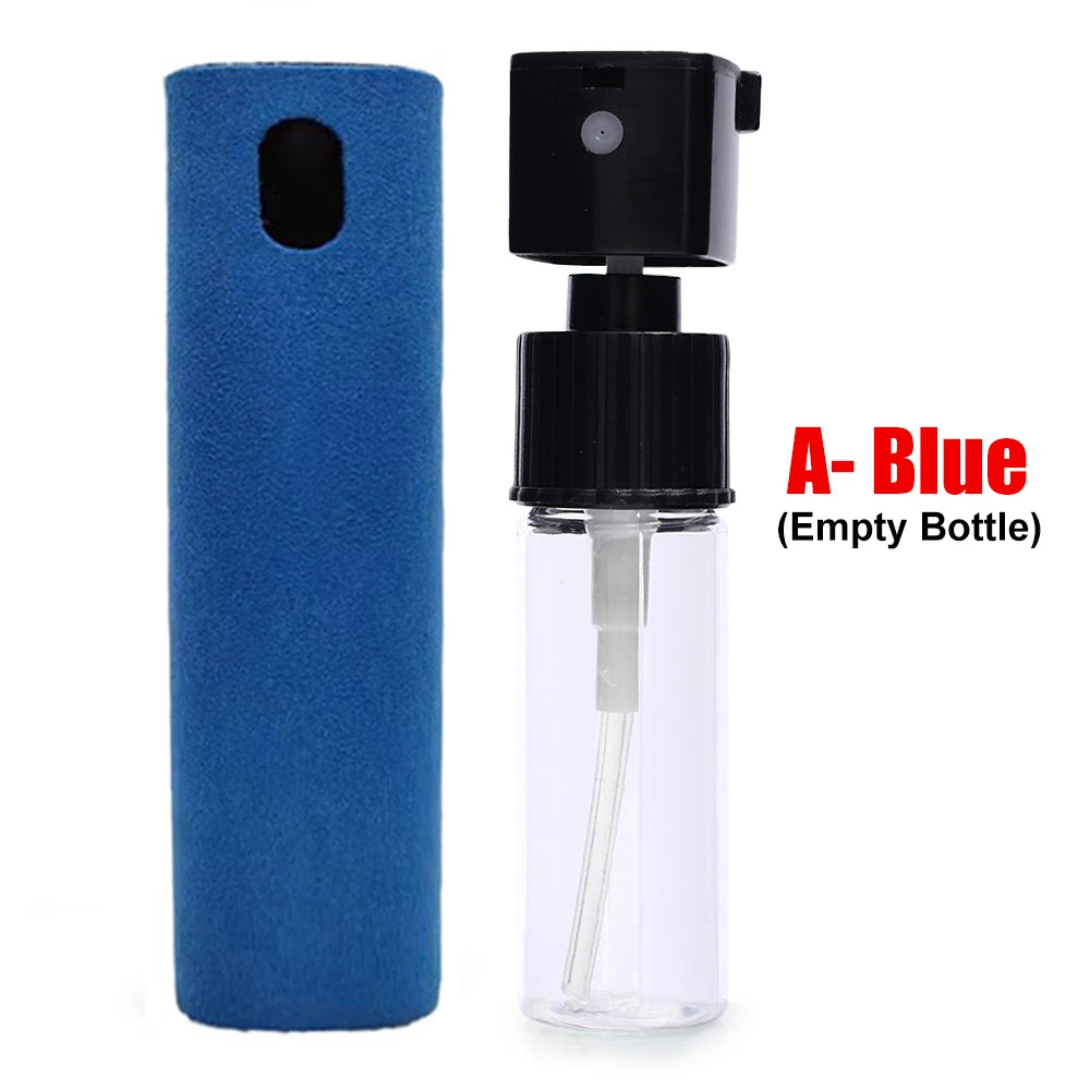 2in1 Microfiber Screen Cleaner Spray Bottle Set Mobile Phone Ipad Computer Microfiber Cloth Wipe Iphone Cleaning Glasses Wipes