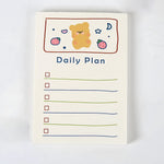 50 Sheets To Do List Memo Pad Cute School Stationery Notes ins Portable Notepad Office Supply Fruit Notebook Message Note Book