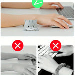 1pc Cute Wrist Rest, Support for Mouse Keyboard Computer Elbow Pad Arm Rest, for Desk, Kawaii, Office SuppliesPU Mouse Pad