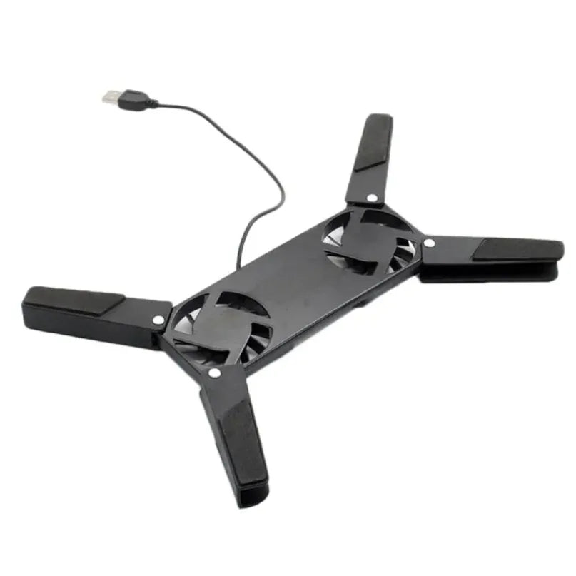 2 Fan Laptop Cooling Pad USB Powered Cooling Dock Air-cooling Laptop Cooler Bracket for Notepad Universal 7 15" 1 Notebook Stand