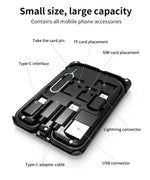 Mobile Phone Adapter USB C Multi-function Line Take Card Needle Card Slot for Lighting Conversion Set USB A & Type C To Micro