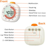 Digital Pomodoro Visual Timer Children Study Timer with Night Light,60-Minute Countdown Timer, Timer for studying Home&School