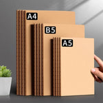 A5/B5/A4 Kraft Paper Notebook Journal Diary Sketchbook To-Do Lined Paper Daily Book For School Supplies Stationery