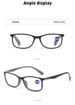 High Quality Square Reading Glasses Ultralight Unisex Anti Blue Light Vision Presbyopic Eyewear for Women Men Fashion Eyeglasses