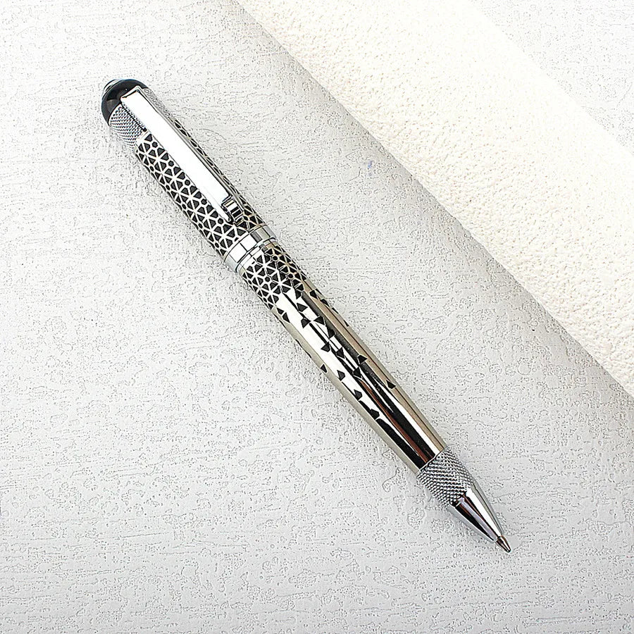 1 PC Luxury Metal Ballpoint/Rollerball Pen,Writes Smoothly with Blue Ink,Metal Body, and Business Style