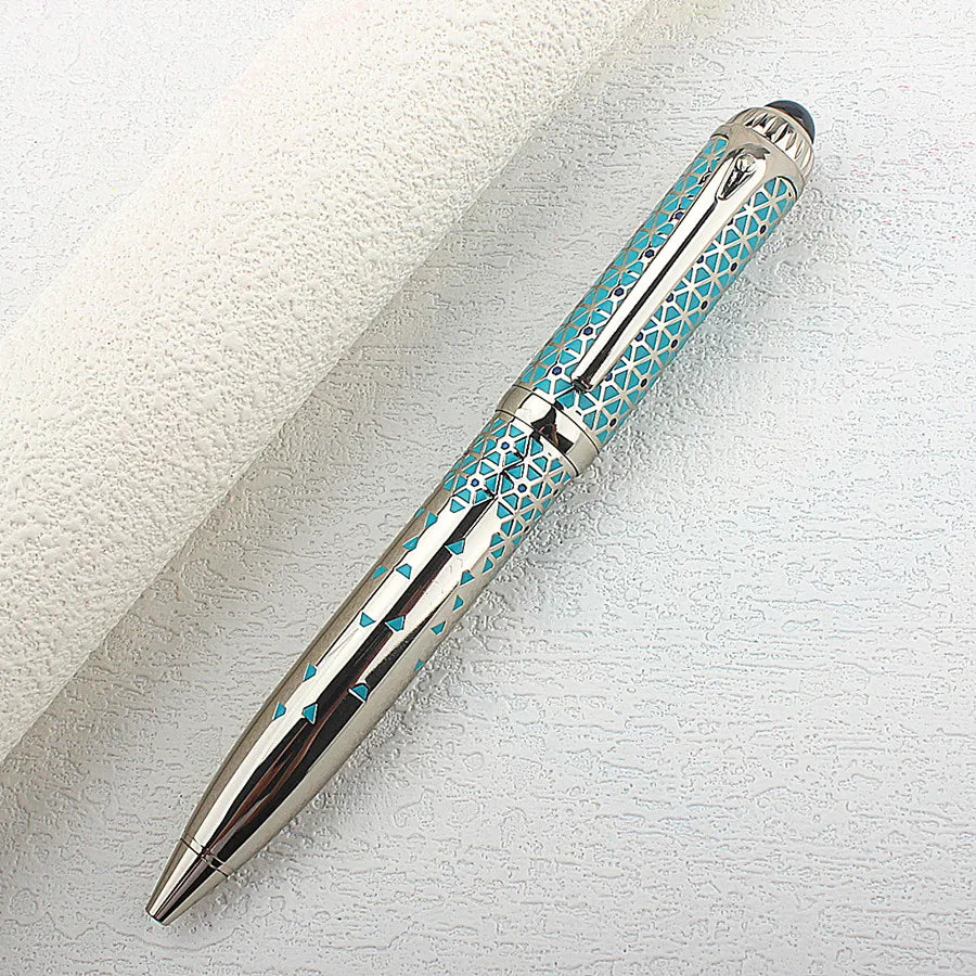 1 PC Luxury Metal Ballpoint/Rollerball Pen,Writes Smoothly with Blue Ink,Metal Body, and Business Style