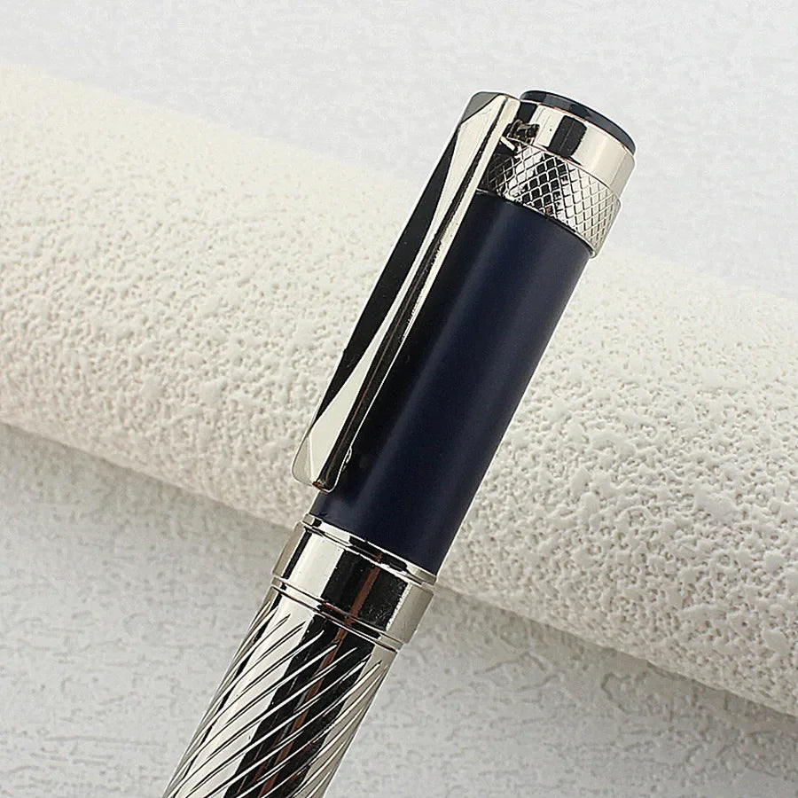 1 PC Luxury Metal Ballpoint/Rollerball Pen,Writes Smoothly with Blue Ink,Metal Body, and Business Style