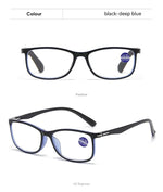 High Quality Square Reading Glasses Ultralight Unisex Anti Blue Light Vision Presbyopic Eyewear for Women Men Fashion Eyeglasses