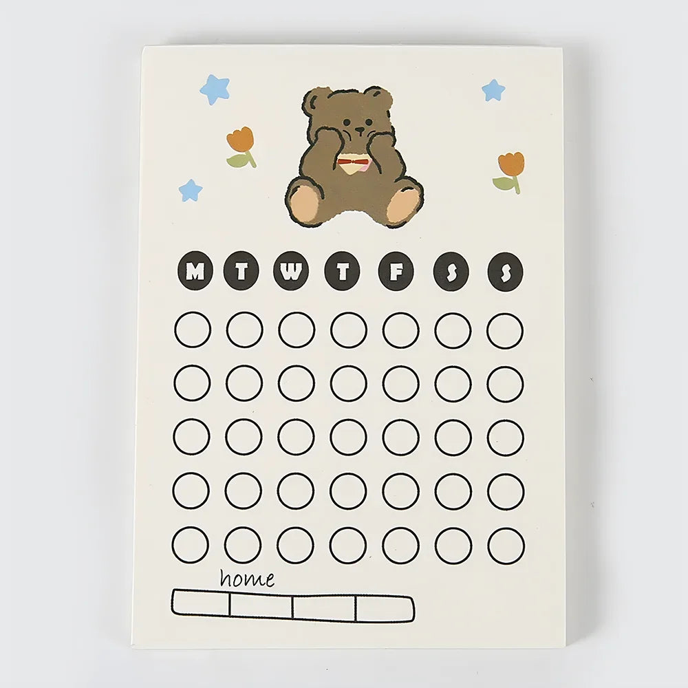 50 Sheets To Do List Memo Pad Cute School Stationery Notes ins Portable Notepad Office Supply Fruit Notebook Message Note Book