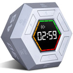 Magnetic Smart Productivity Kitchen Timer Digital Study Pomodoro Cooking Timers Hexagon Visual Flip Timer for kids