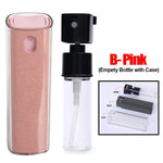 2in1 Microfiber Screen Cleaner Spray Bottle Set Mobile Phone Ipad Computer Microfiber Cloth Wipe Iphone Cleaning Glasses Wipes