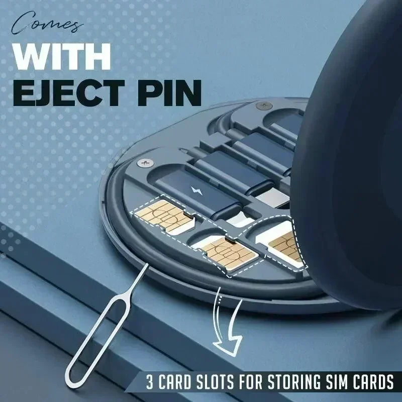 Mobile Phone Adapter USB C Multi-function Line Take Card Needle Card Slot for Lighting Conversion Set USB A & Type C To Micro