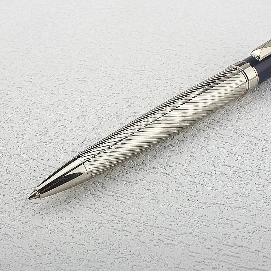 1 PC Luxury Metal Ballpoint/Rollerball Pen,Writes Smoothly with Blue Ink,Metal Body, and Business Style