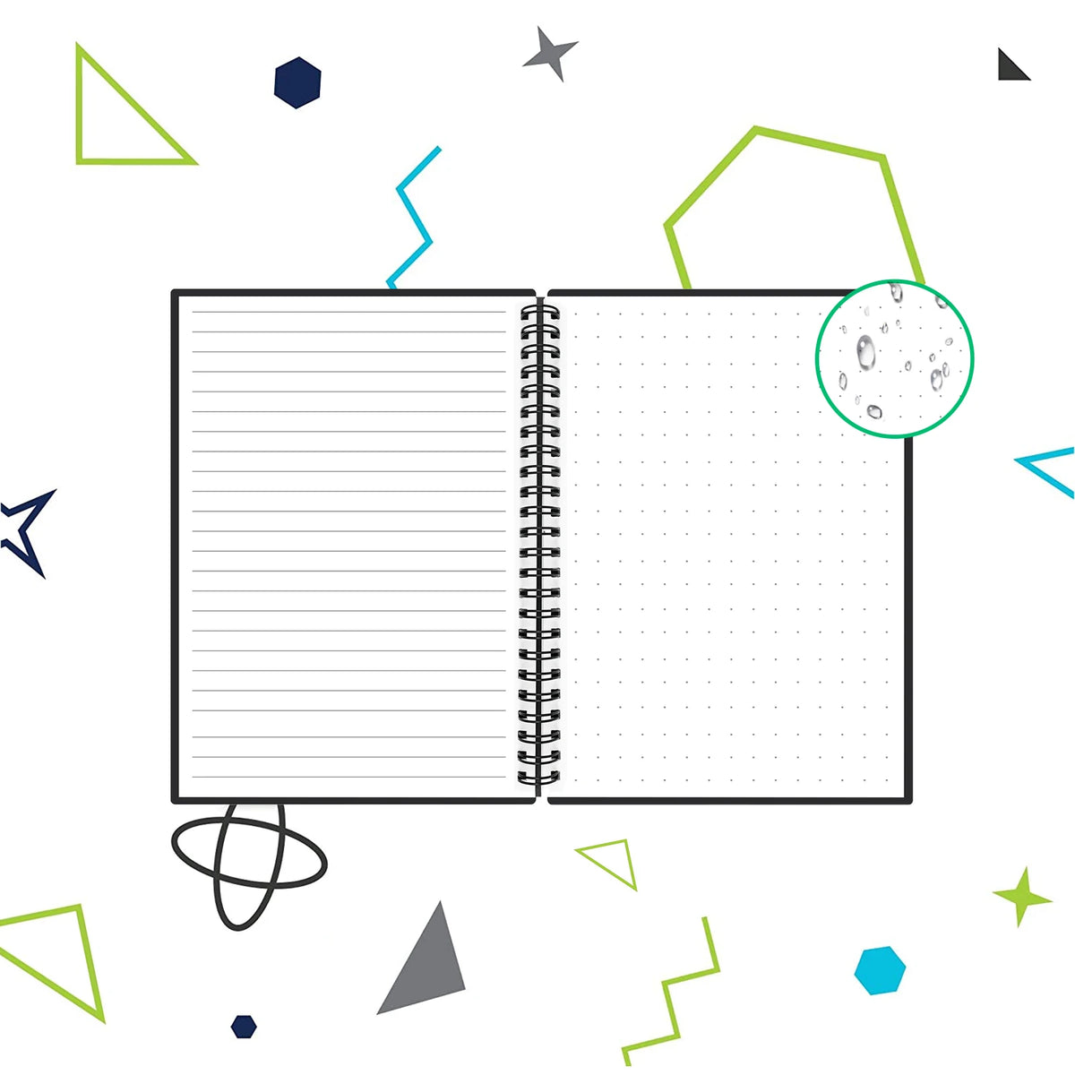 A4 smart reusable erasable notebook Spiral Notebook Paper Notepad Pocketbook Diary Journal Office School Drawing Gift