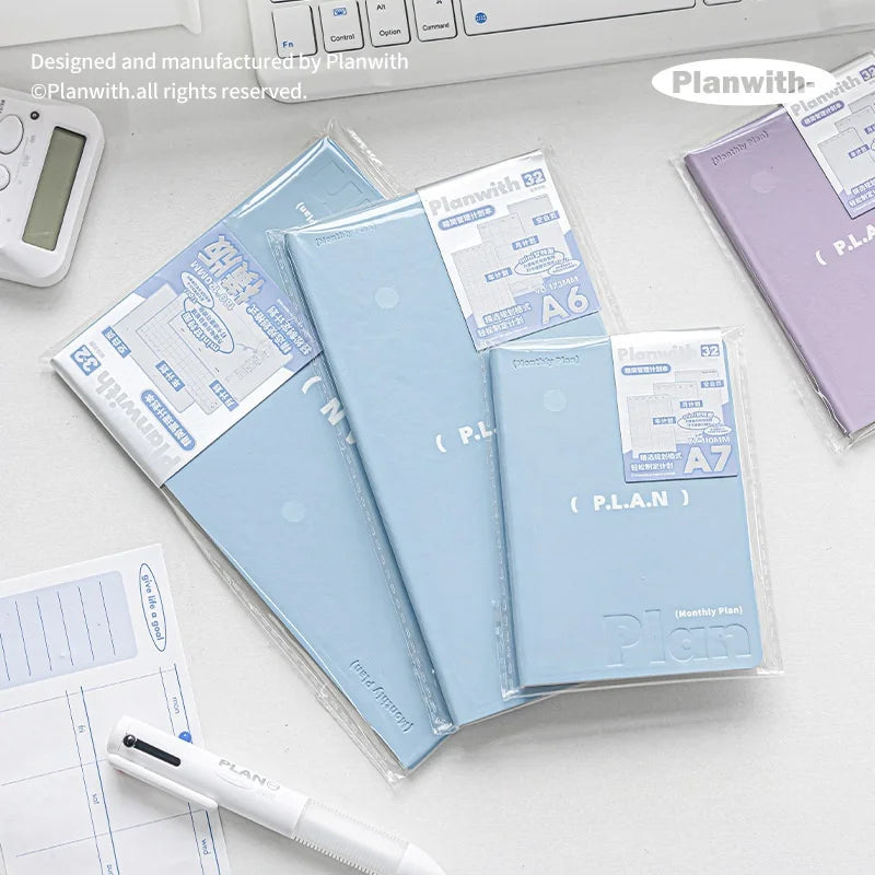 Soft Leather Planner Agenda A7 A6 Notebook Schedules Yearly Monthly Daily Plan To Do List Notepad Self Disciplined Punch Book