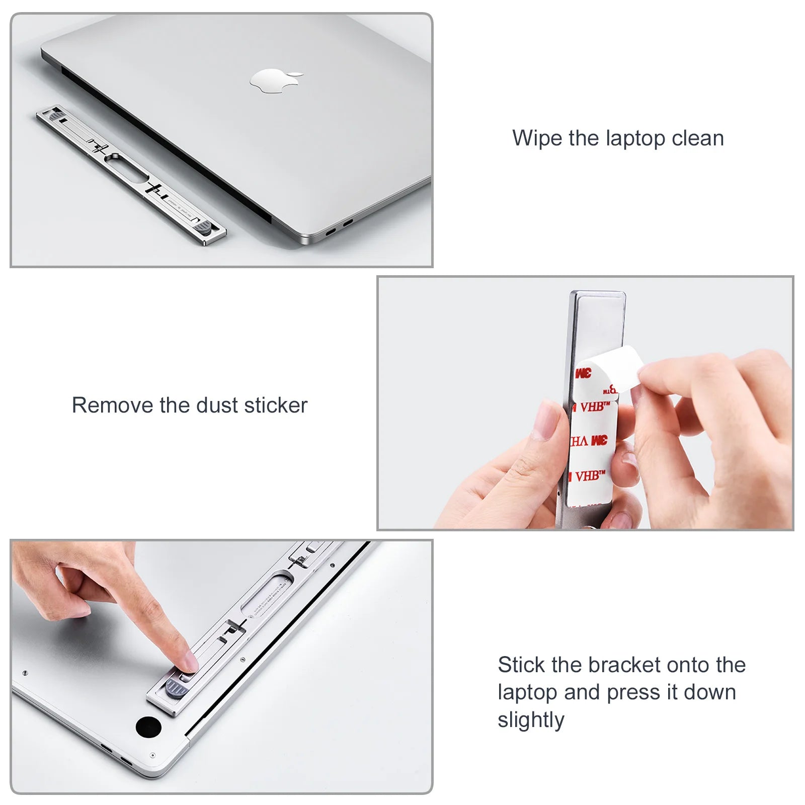 Oatsbasf Portable Laptop Stand for MacBook Air Pro iPad Matebook Adjustable Laptop Riser Invisible Foldable Notebook Bracket