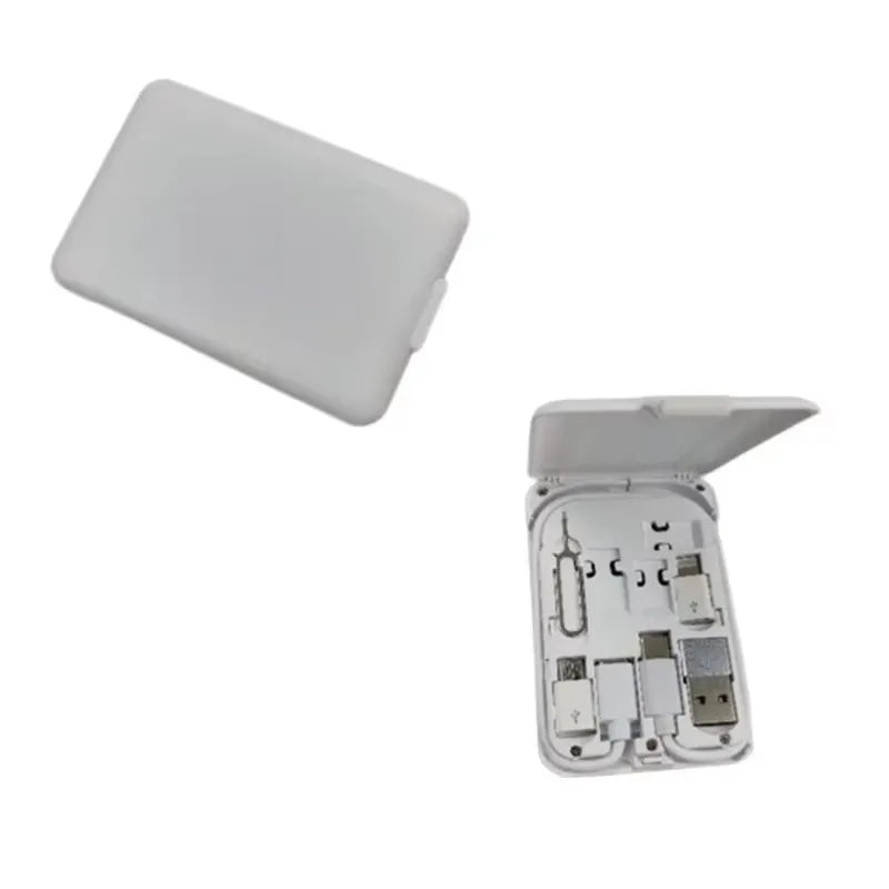 Mobile Phone Adapter USB C Multi-function Line Take Card Needle Card Slot for Lighting Conversion Set USB A & Type C To Micro