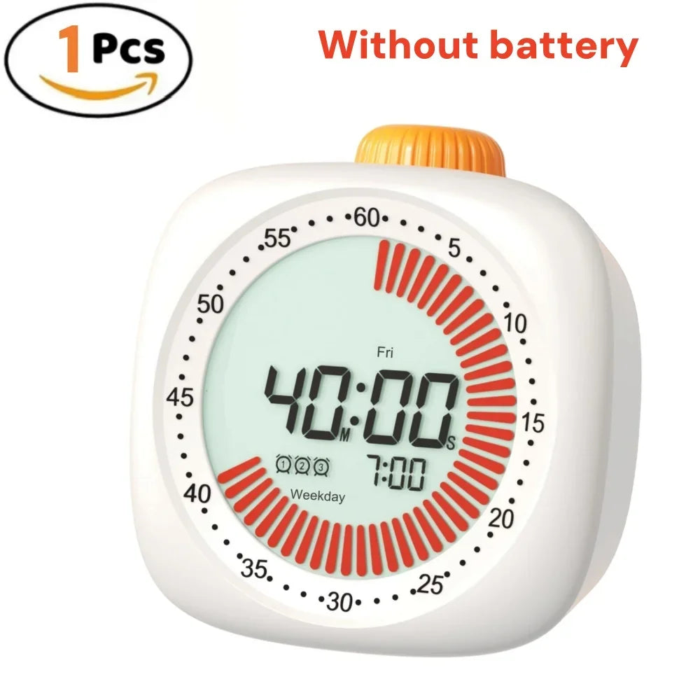 Digital Pomodoro Visual Timer Children Study Timer with Night Light,60-Minute Countdown Timer, Timer for studying Home&School