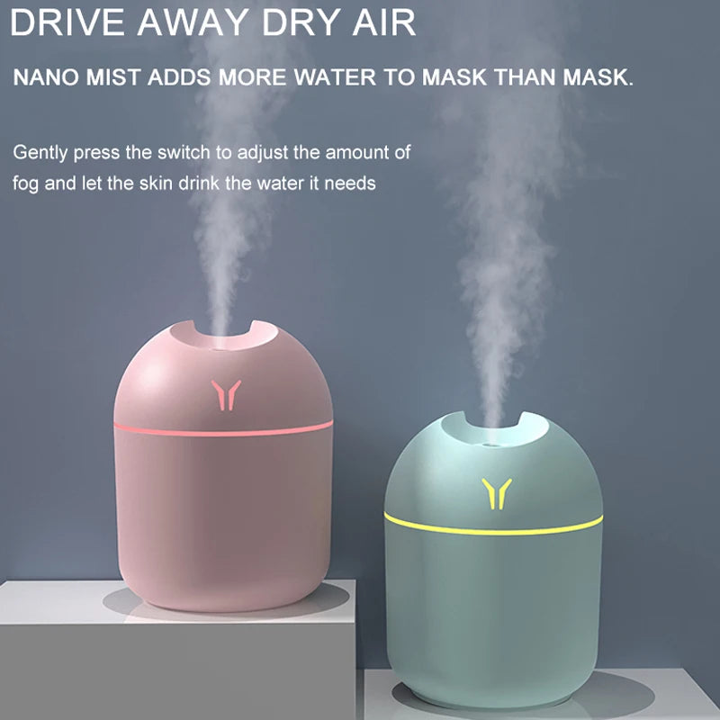 250ML Mini Aroma Oil Diffuser USB Essential Oil Atomizer Electric Air Humidifier With LED Night Lamp For Home Desk Bedroom Car