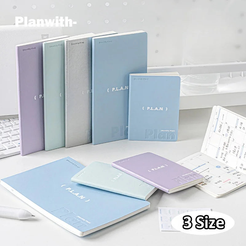 Soft Leather Planner Agenda A7 A6 Notebook Schedules Yearly Monthly Daily Plan To Do List Notepad Self Disciplined Punch Book