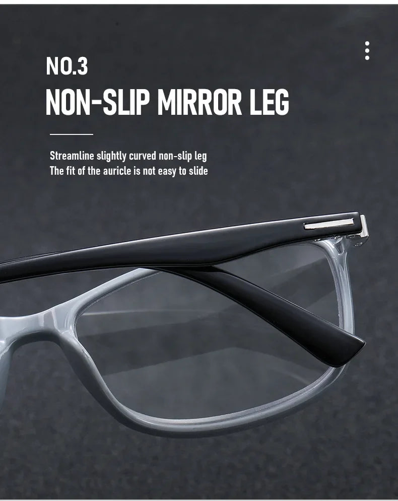 High Quality Square Reading Glasses Ultralight Unisex Anti Blue Light Vision Presbyopic Eyewear for Women Men Fashion Eyeglasses