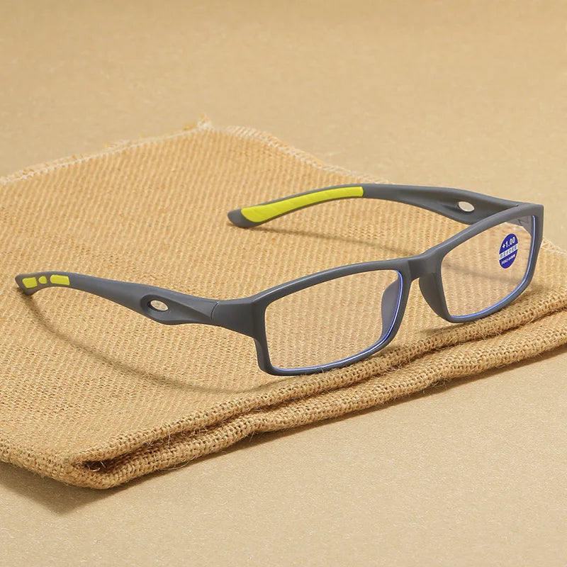 Fashion Reading Glasses Man Sport Non-Slip Anti Blue Light Women Style High Definition Computer Eyeglass+1.0+2.0+3.0+4.0