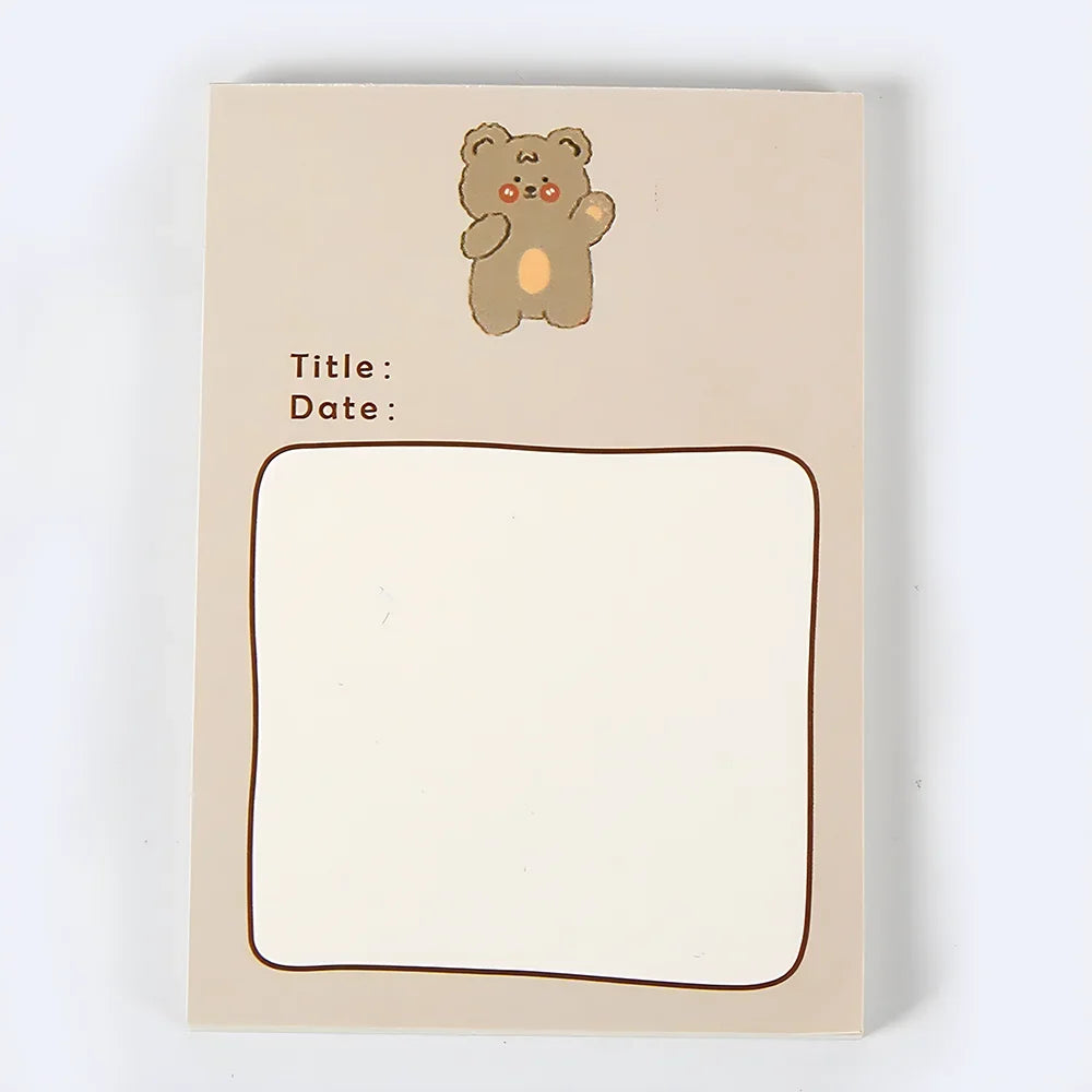50 Sheets To Do List Memo Pad Cute School Stationery Notes ins Portable Notepad Office Supply Fruit Notebook Message Note Book