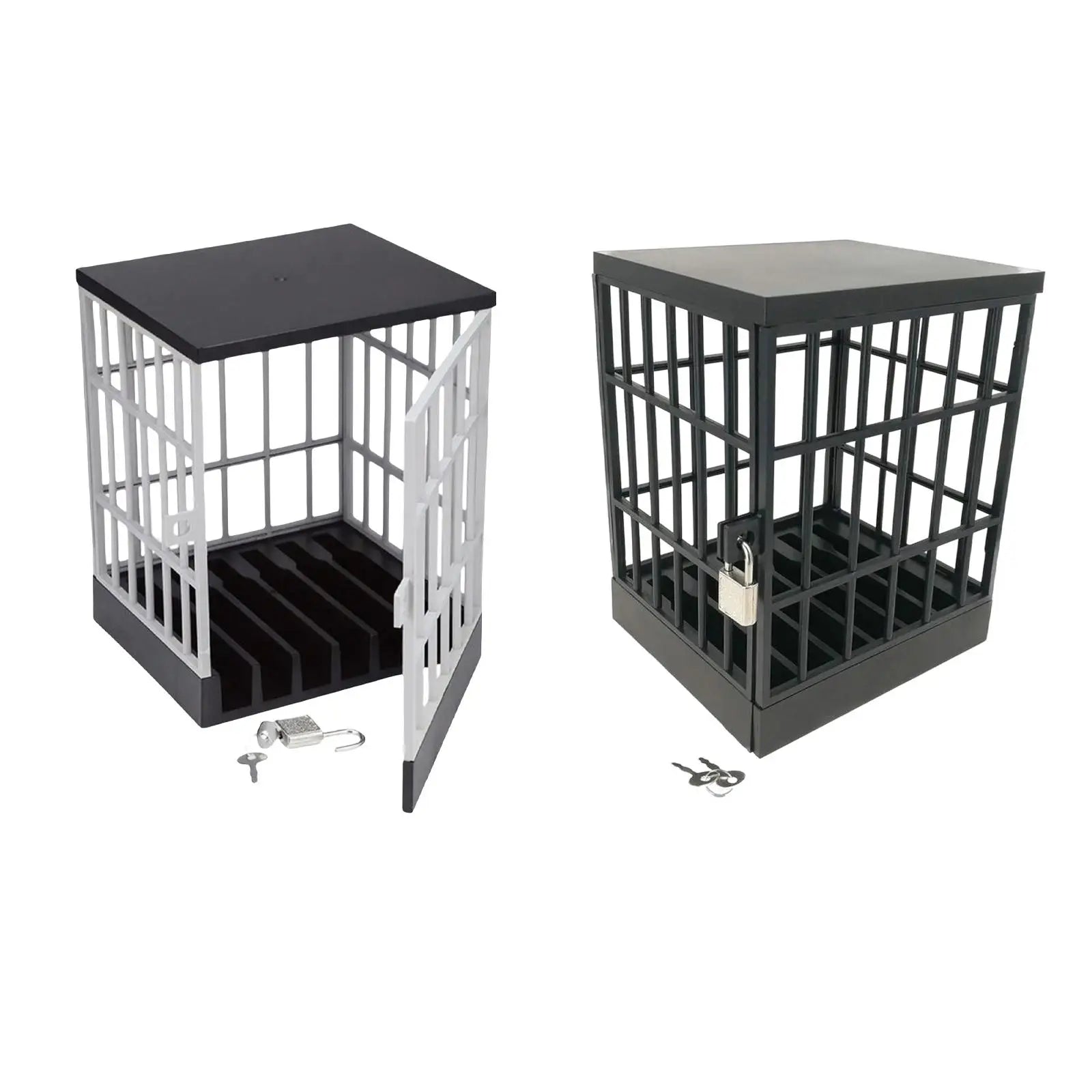 Cell Phone Lock Box with Jail Prison Novelty Locking Cage for Office Party