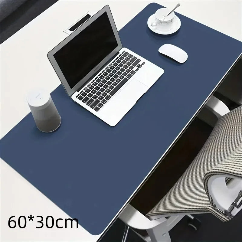 1 Pcs Large Size 600*300mm Office Desk Protector Mat PU Leather Waterproof Mouse Pad Desktop Keyboard Desk Pad Gaming Mousepad