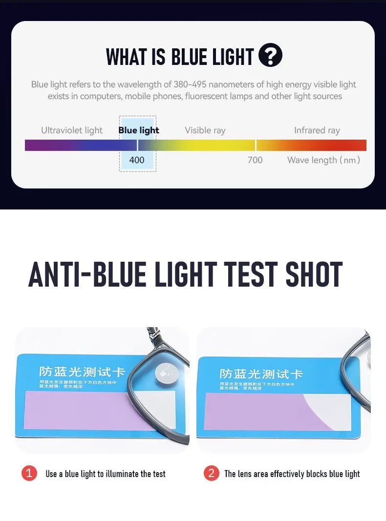 High Quality Square Reading Glasses Ultralight Unisex Anti Blue Light Vision Presbyopic Eyewear for Women Men Fashion Eyeglasses