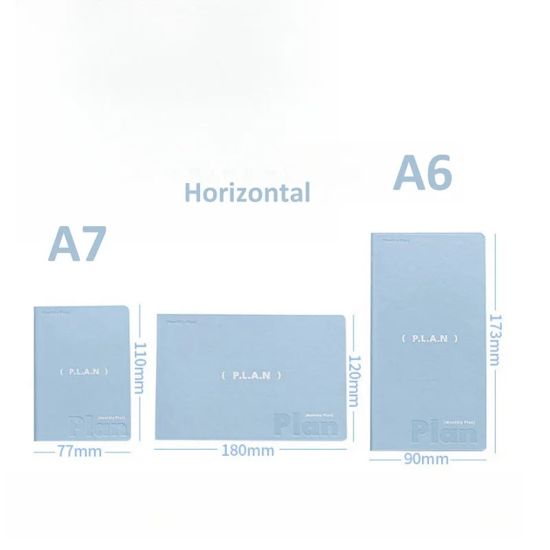 Soft Leather Planner Agenda A7 A6 Notebook Schedules Yearly Monthly Daily Plan To Do List Notepad Self Disciplined Punch Book