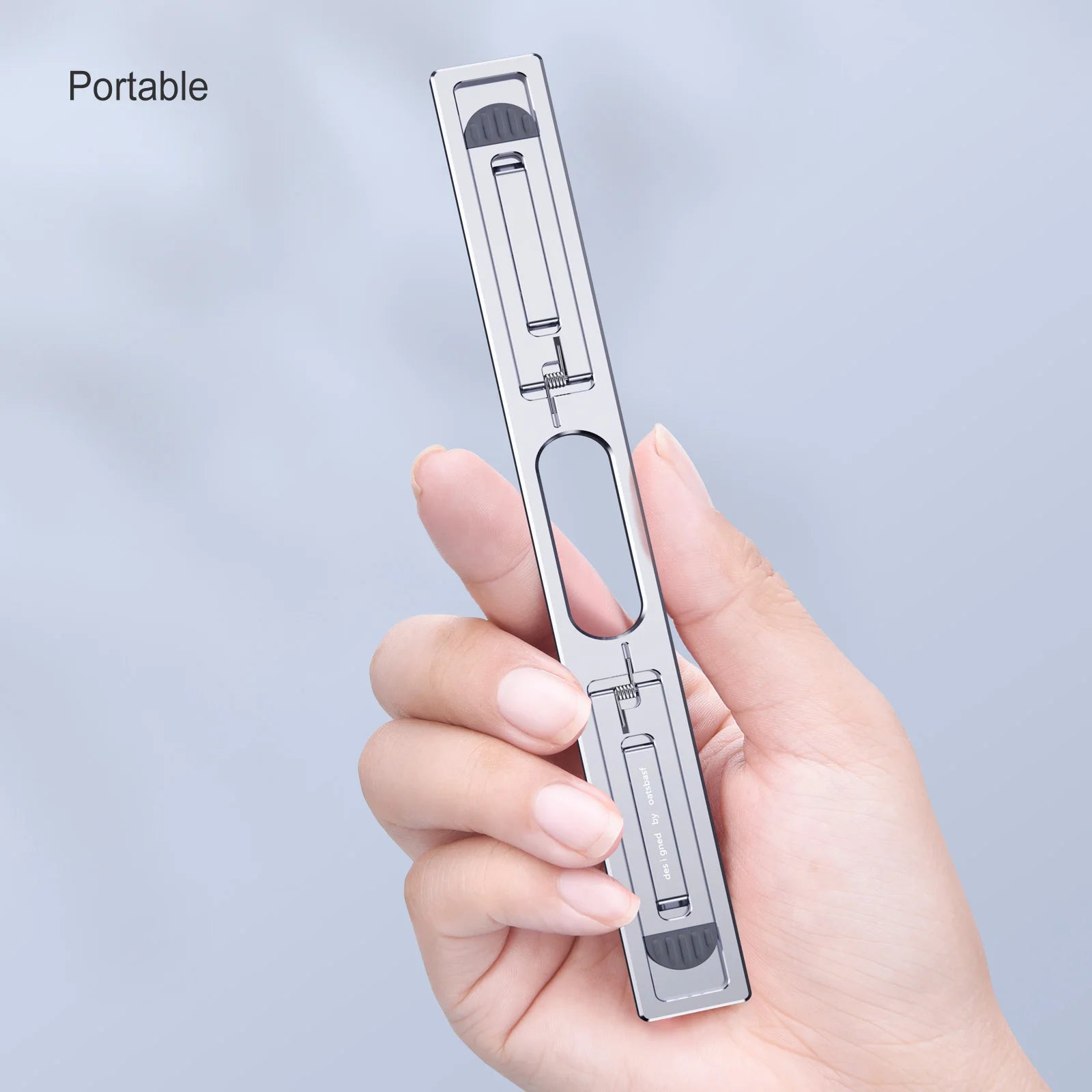 Oatsbasf Portable Laptop Stand for MacBook Air Pro iPad Matebook Adjustable Laptop Riser Invisible Foldable Notebook Bracket