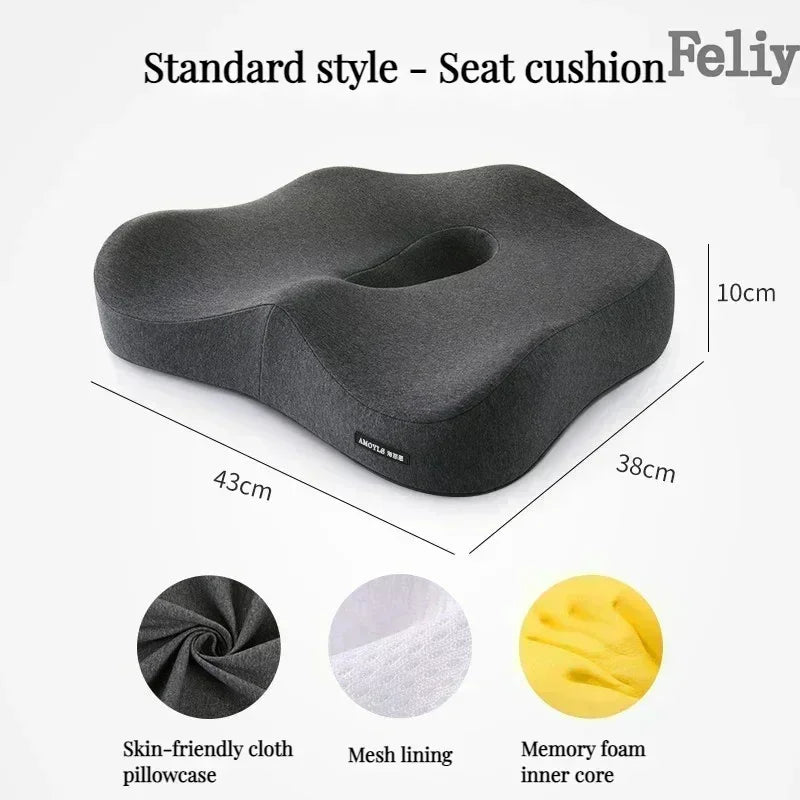 Ultimate Comfort Memory Foam Cushion for Office & Car - Nuvia Loop