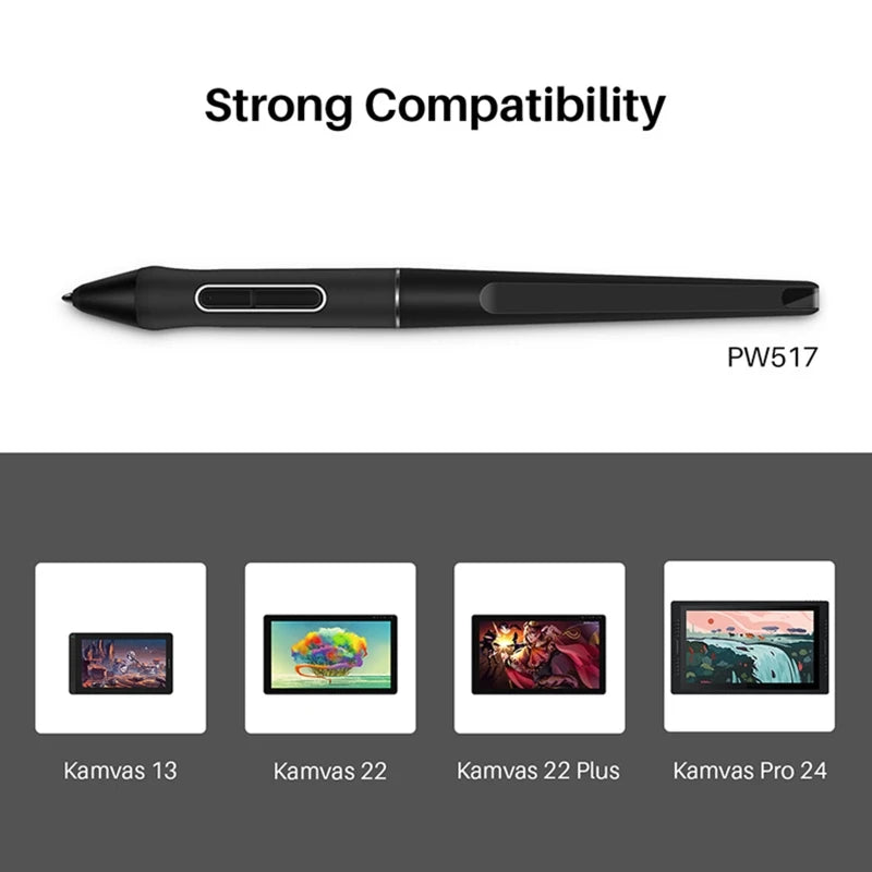 PW517 Digital Pen Ergonomic Touch Stylus Tablet Drawing Pen for HUION Kamvas13 22 12 GS1562/GS1161/GS2201/GT2202 GS1331