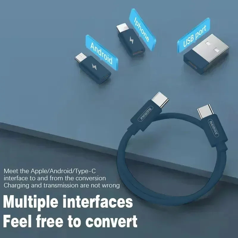 Mobile Phone Adapter USB C Multi-function Line Take Card Needle Card Slot for Lighting Conversion Set USB A & Type C To Micro