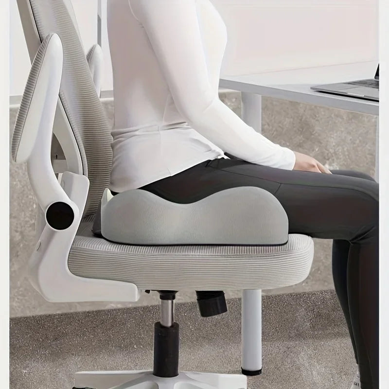 ​​【Ergonomic Office Seat Cushion】3-Zone Memory Foam Lumbar Support Pillow Breathable Posture Corrector for Car Office Wheelchair