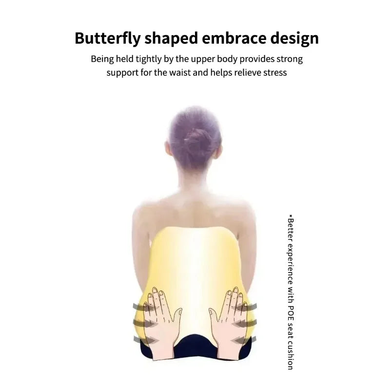 New Lumbar Back Cushion with Memory Foam Office Gaming Chairs & Postpartum Pain Relief Pillow