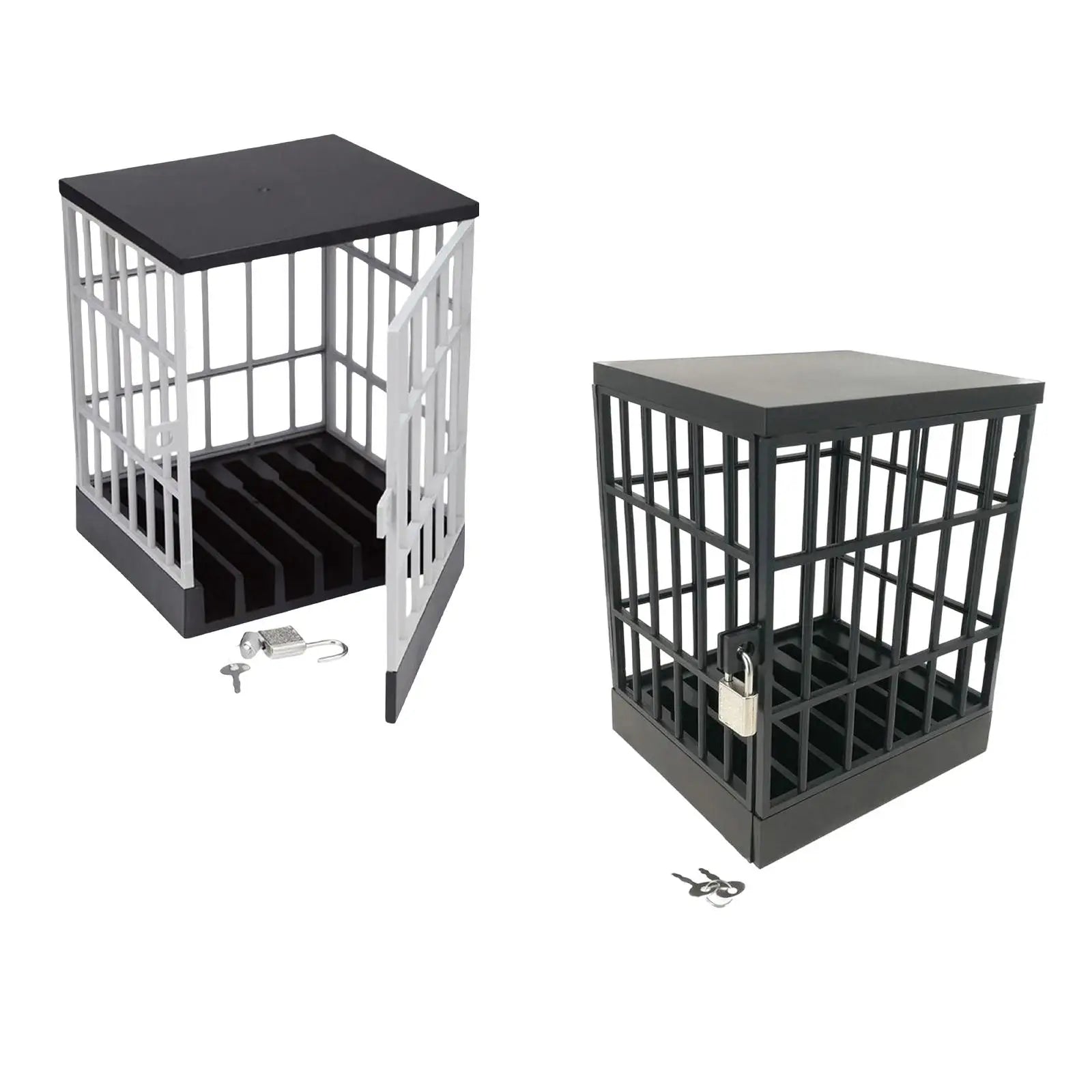 Cell Phone Lock Box with Jail Prison Novelty Locking Cage for Office Party