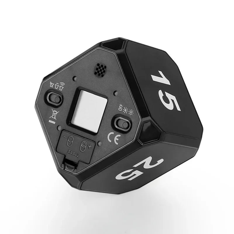 Productivity Cube Timer Gravity Sensor Flipping LED Display 4 Preset Time Dual Modes Countdown Cooking Study Mini Digital Timer