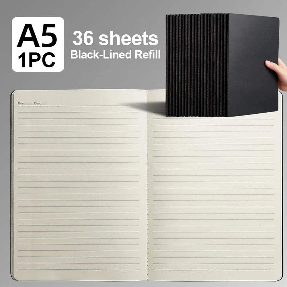 A5/B5/A4 Kraft Paper Notebook Journal Diary Sketchbook To-Do Lined Paper Daily Book For School Supplies Stationery