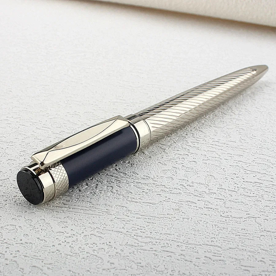 1 PC Luxury Metal Ballpoint/Rollerball Pen,Writes Smoothly with Blue Ink,Metal Body, and Business Style