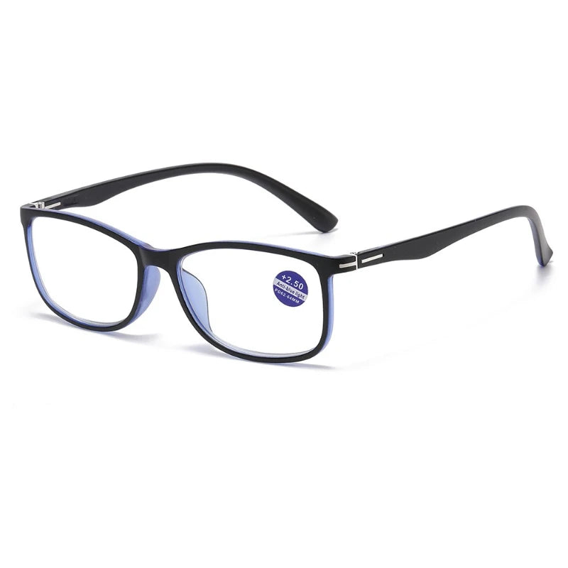 High Quality Square Reading Glasses Ultralight Unisex Anti Blue Light Vision Presbyopic Eyewear for Women Men Fashion Eyeglasses